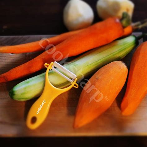 Ceramic Peeler for Potatoes, Apples, and Vegetables by Cooksharp