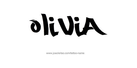 Olivia Name Tattoo Designs