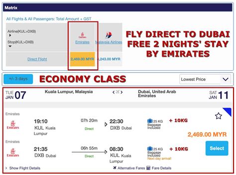 Fly Direct To Dubai FREE 2 Nights Stay by【EMIRATES】@ RM 2469 all in