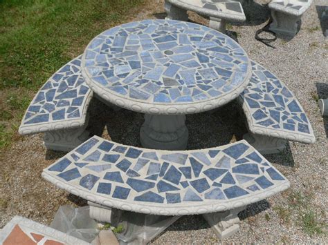 Patio Table Sets - The Cement Barn - Manufacturers of Quality Concrete Statues & Garden Center ...