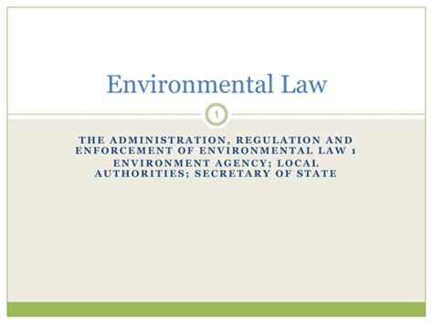 Environmental Law