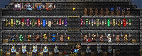 My Current war room, minus war table : r/Terraria