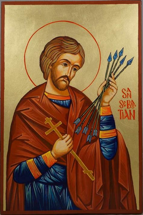 Saint Sebastian Orthodox Icon - BlessedMart | Ícone ortodoxo, Ícones ortodoxos, Imagens católicas