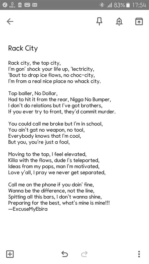 Rap Writing Template