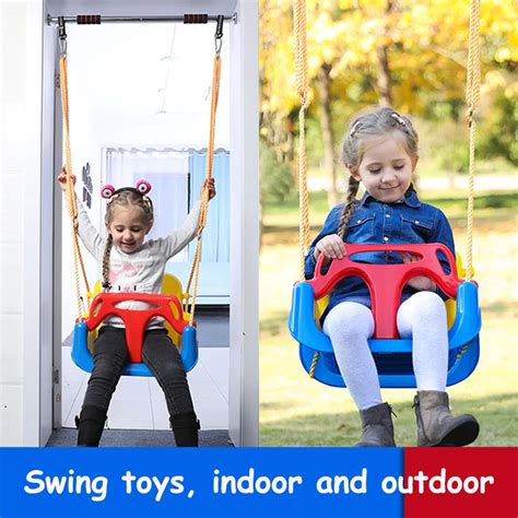 Children's Toys Swings for Children Indoor and Outdoor Household Three in one Baby Swing Outdoor ...