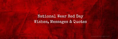 National Wear Red Day Wishes, Quotes, & Messages - Pure Love Messages