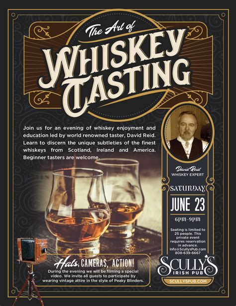 Whiskey Tasting Event - Scullys Pub