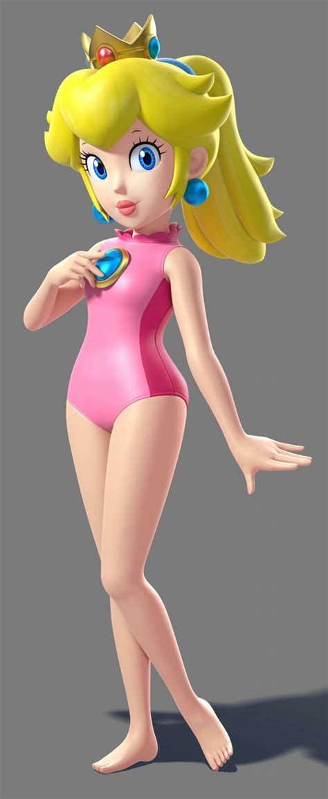 Princess Peach Swimsuit by Kingdomdeath23 on DeviantArt