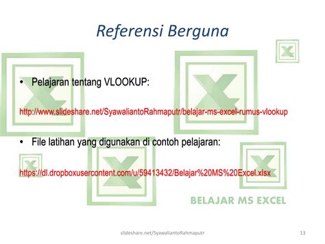 Belajar MS Excel - Rumus Sumif (penjumlahan pintar, memilih data berdasarkan kriteria) | PPT