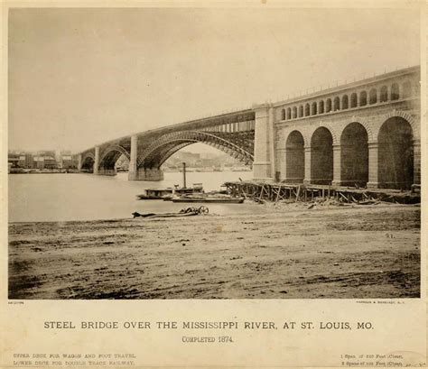 Industrial History: 1874 Eads Bridge over the Mississippi River at St. Louis