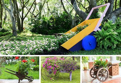 27 Wheelbarrow Flower Planter Ideas for Your Yard - Home Stratosphere