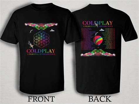 Coldplay A Head Full Of Dreams 2016 T Shirt Size S,M,L,XL,2XL,3XL