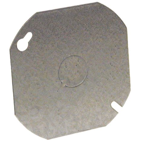 RACO 4 in. Octagon Flat Cover with 1/2 in. Knockout-724 - The Home Depot