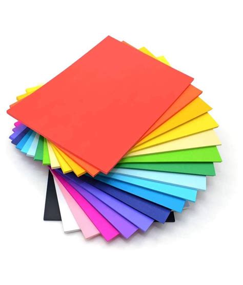 SIDEWOK A4 Size Premium Coloured Paper/Sheets For Art & Craft Projects School Colleges Pack of ...