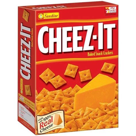 This singular box of Cheez-Its ($2.82). | No bake snacks, Cracker snacks, Cheez it