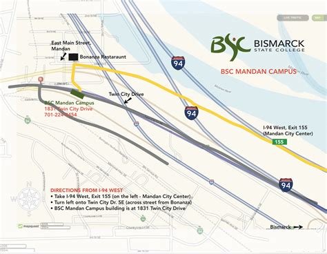 Bismarck State College Campus Map - Washington Map State