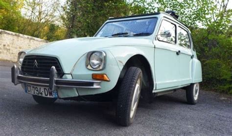 Citroën Dyane Convertible 1978 Green For Sale. 1973 Citroen Dyane convertible huge sunroof ...