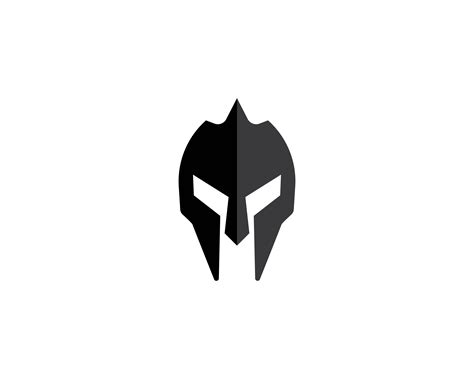 Spartan helmet logo vector 620751 Vector Art at Vecteezy