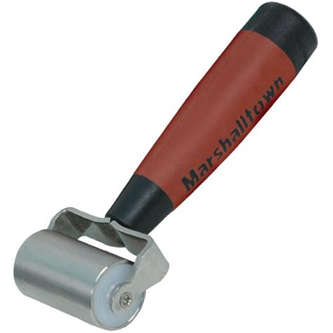 Marshalltown 2" Flat Commercial Grade Stainless Steel Seam Roller-DuraSoft Handle