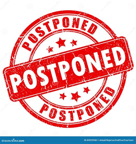 POSTPONED Stock Photography | CartoonDealer.com #88074098