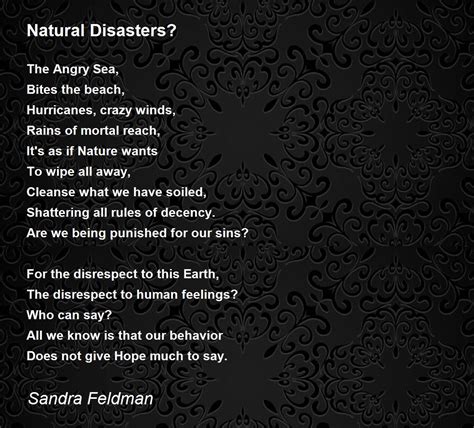 Natural Disasters Poem - Images All Disaster Msimages.Org