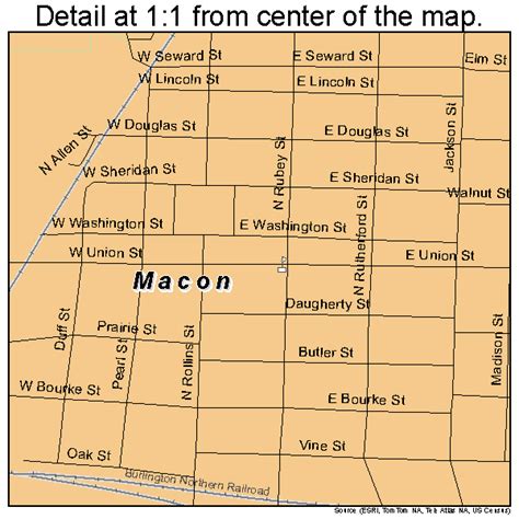 Macon Missouri Street Map 2945326