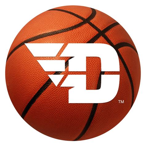 FanMats® 264 - "Basketball" NCAA University of Dayton Round Nylon Area Rug with "Stylized D" Logo