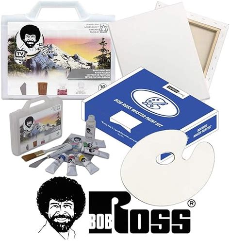 Bob Ross Painting Supplies 12 Piece Basic Master Paint Set - The Joy of Painting Landscape Oil ...