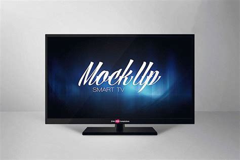 Front View Smart TV Mockup Free Download | Resource Boy