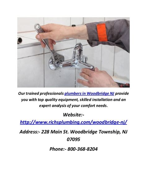 Plumbers In Woodbridge, NJ : Rich's Plumbing, Heating & Air Inc.