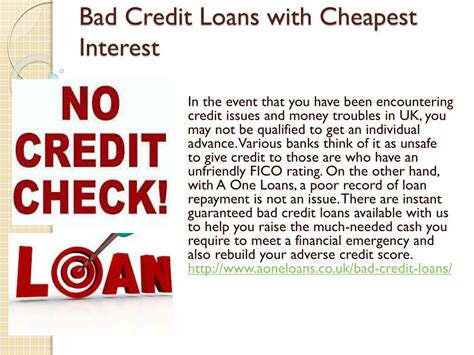 PPT - Bad Credit Loans with Cheapest Interest PowerPoint Presentation ...