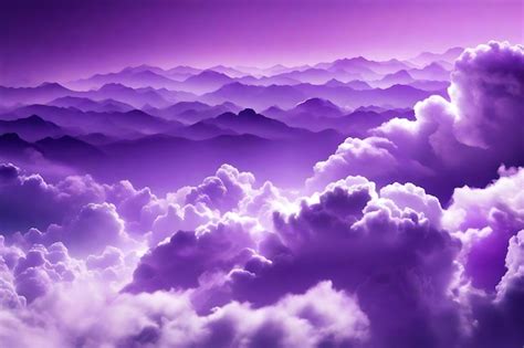 Premium AI Image | Purple clouds background