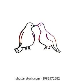 5,334 Two Birds Kissing Images, Stock Photos & Vectors | Shutterstock