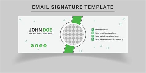 Email Signature Templates 10064330 Vector Art at Vecteezy