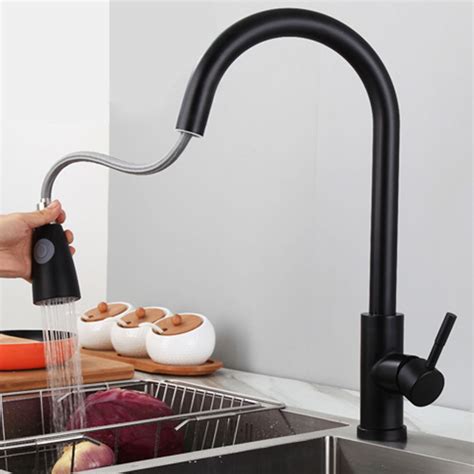 Buy Novashion 2021 Upgrade 17inch Pull-Out Kitchen Faucets Single Handle Single Lever Pull Down ...