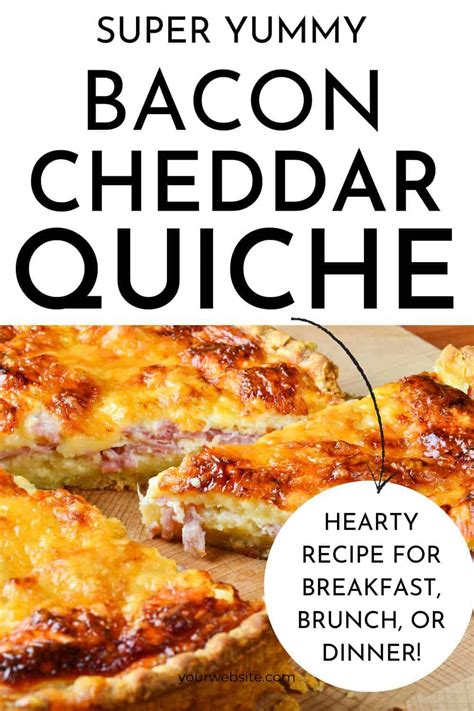 Bacon Cheddar Quiche Recipe - The Happier Homemaker