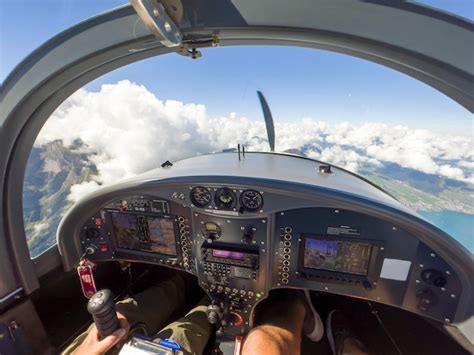 Premium Photo | Cockpit in the small plane