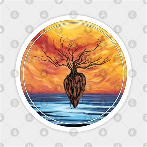 Surreal tree of life artwork, Yggdrasil - Tree Of Life - Magnet | TeePublic