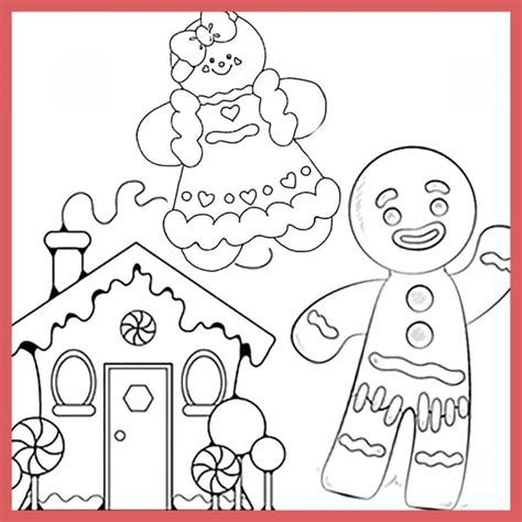 35 Gingerbread Man Coloring Pages (Free to Print) | Artsy Pretty Plants