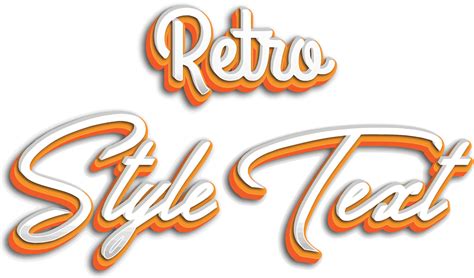 Retro Style Text Editable Text Effect Concept, 3D Retro Style Text ...