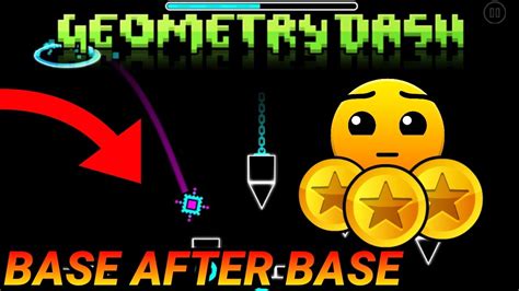 BASE AFTER BASE[ALL COINS]|GEOMETRY DASH - YouTube