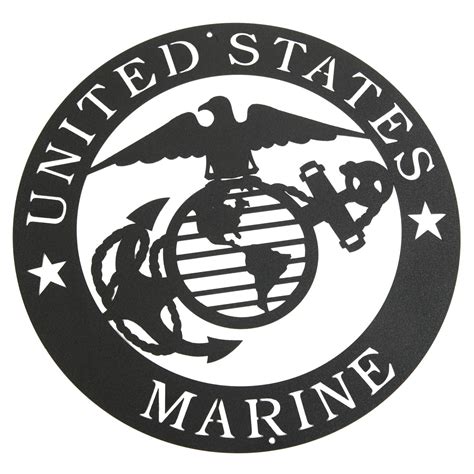 Marines Corps Emblem Metal Silhouette | Marines logo, Marine corps ...