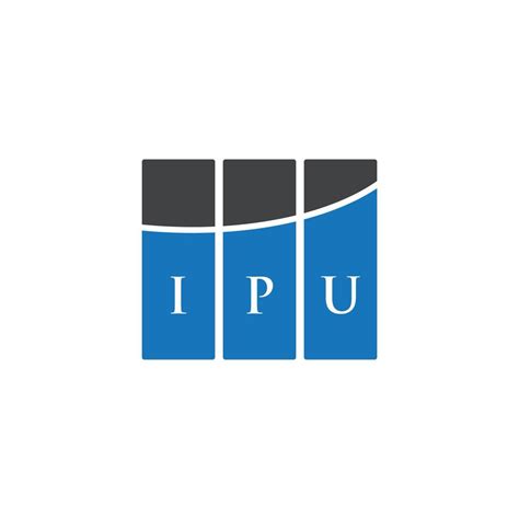 IPU letter logo design on WHITE background. IPU creative initials letter logo concept. IPU ...