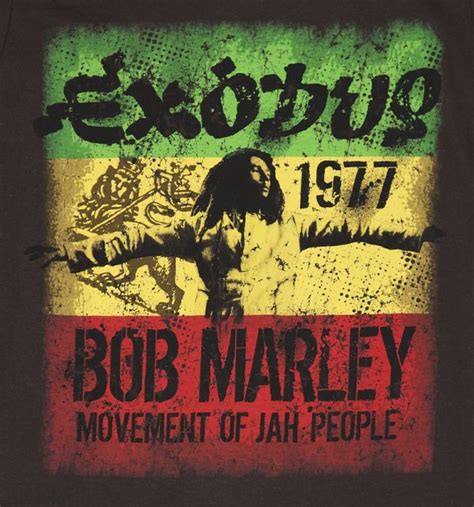 Men's Brown Bob Marley Exodus T-Shirt