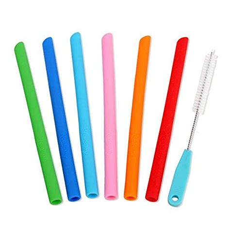 Silicone Straw Set 6-Pack w/Cleaning Brush for Housavvy 12 Oz Kids Tumbler- Buy Online in United ...