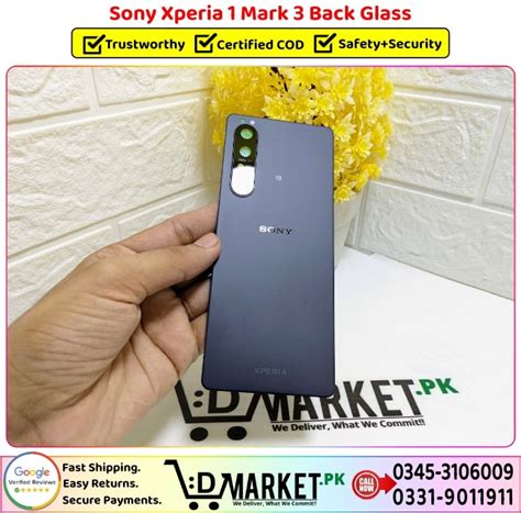 Sony Xperia 1 Mark 3 Back Glass Price In Pakistan | Fast+Secure!