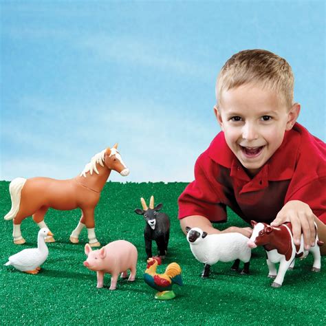 Jumbo Farm Animals - Set of 7