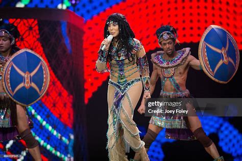 Cher performs live in concert on The Dressed to Kill Tour at Bankers... News Photo - Getty Images