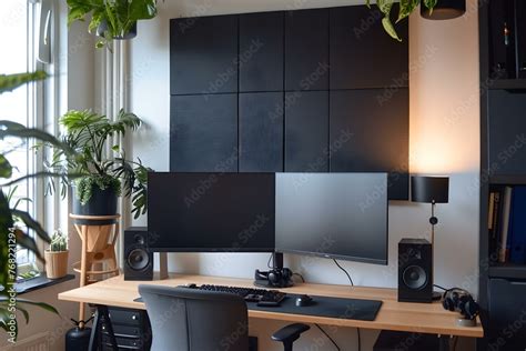 Home office acoustic panels create a distractionfree work environment ...