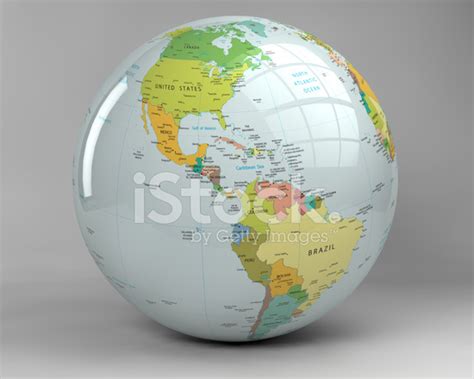 3d Earth Globe: USA View With Clipping Path stock photos - FreeImages.com